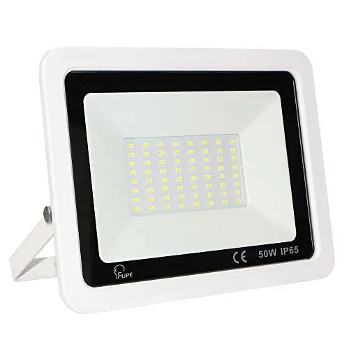 Produktbild: Mille Lucciole 50W LED Strahler Außen,5000LM Superhell Außenstrahler IP65 Wasserdicht Fluter 6500K Kaltweiß Scheinwerfer,LED Strahler für Hinterhof,Garage,Flur,Garten,Keine Bewegungsmelder<strong>Weiß:</strong> 