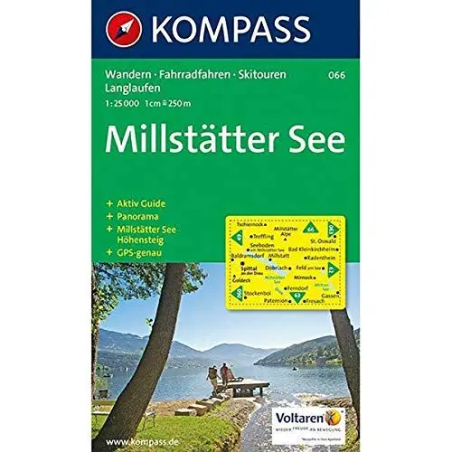 Produktbild: Millstätter See: Wander-, Langlauf- und Bikekarte, mit Skitouren. Mit Panorama. GPS-genau. 1:25.000