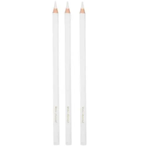 Produktbild: Milltrip Weißer Kunst-Zeichenstift, Weißer Kohlestift, 3 Weiße Kohlestifte, Professionelle Skizzen-Textmarker, Kunst- und Zeichenzubehör.