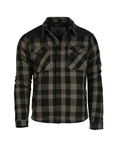 Produktbild: Mil-Tec Herren LUMBERJACKET SCHWARZ/Oliv Jacke, 3XL