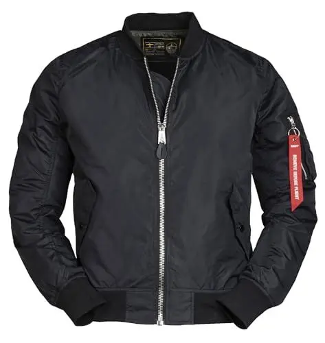 Produktbild: Mil-Tec Herren Ma1 Jacke, Schwarz, L