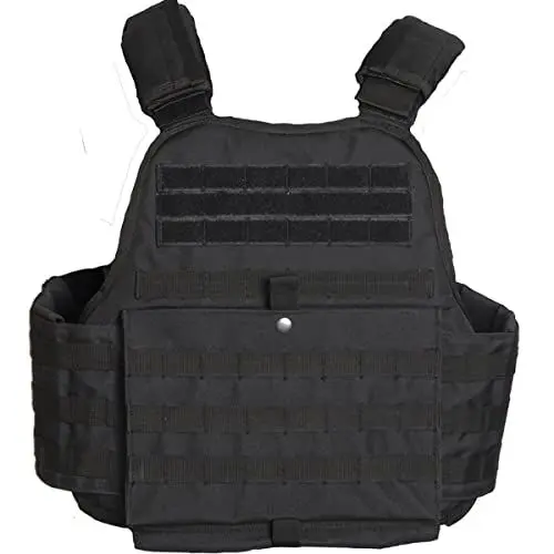 Produktbild: Mil-Tec Plate Carrier Weste schwarz, Einheitsgröße Große Größen