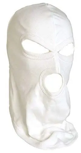 Produktbild: Mil-Tec Unisex Balaclava Sturmhaube, Weiß, Einheitsgröße EU