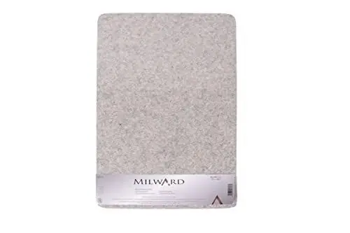 Produktbild: Milward Pressmatte aus 100 % Wolle, Quilten, Basteln, Sticken, Nähen, Patchwork, Applizieren, Blockieren 42 x 29,7 cm 11,5 x 16,5 Zoll, Grau