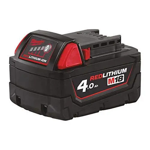 Produktbild: Milwaukee M18B4 Lithium-Ionen-Akku, 4,0 Ah, Rot