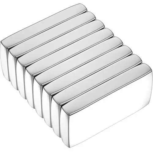 Produktbild: MIN CI 20x10x3mm Neodym Magnete Extra Stark, 8 Stück Kleine Magnete Stark Starker Magnete für Magnettafel Küchenschrank Rechteckige Whiteboard Magnet Fotos Büro