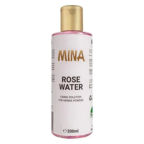 Produktbild: MINA Rosenwasser-Fixierlösung für Augenbrauentönung|100% natürliches und biologisches Rosenwasser für Gesicht und Augenbrauen