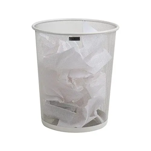 Produktbild: Mind Reader Network Collection, Waste Paper Basket, 4.4 Gallon Capacity, Reinforced Solid Rim and Base, Metal Mesh, 11.5