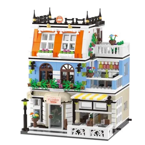 Produktbild: MindBox Exklusives Hotel Baukasten Spielzeug - 3-stöckiges Architektur Set, Mini Ziegelstein Geschenk für Erwachsene Teenager