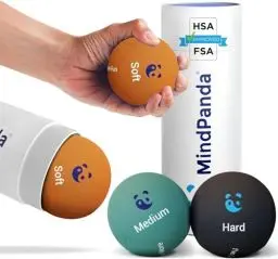 Produktbild: MindPanda Geist & Körper Gel-Stressball für Erwachsene – Handtherapie Anti Stress Bälle Quetschbälle mit drei Dichten – Angst und Stressabbau – Griffstärkender Handtrainer, Fingertrainer