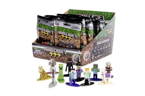 Produktbild: Jada Toys Minecraft Figur (1x Mystery Figur in Blind Pack) - 1 detaillierte Nano Sammelfigur (4 cm), 1 von 13 Figuren aus Metall für Fans und Sammler ab 3 Jahre