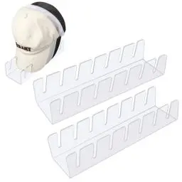 Produktbild: Mineup Cap Stand Für Baseball Caps, 2 Stück Acryl Hutständer, No Installieren Acryl Hut Organizer, Kappenhalter, Hutständer Für Baseballkappen, Huthalter Cap Halterung Für 14 Baseball Caps