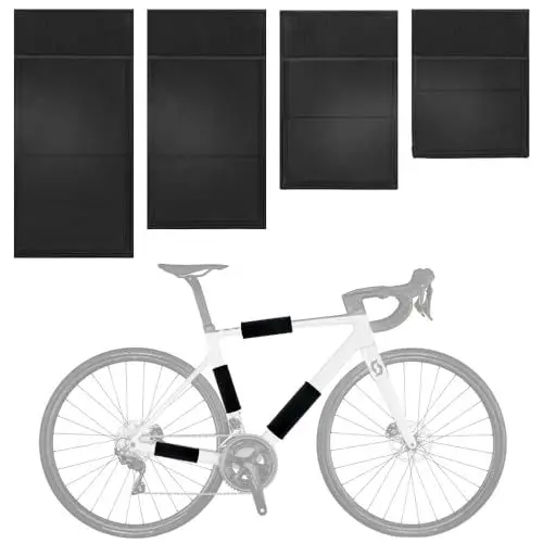 Produktbild: Mineup 4 Stück Fahrrad Rahmenschutz, Rahmenschutz Fahrradträger, Fahrrad Transportschutz, Carbon Rahmen Schutz, Neopren Schutzhülle, E-Bike Zubehör, Fahrrad Zubehör für Thule fahrradträger MTB Rennrad