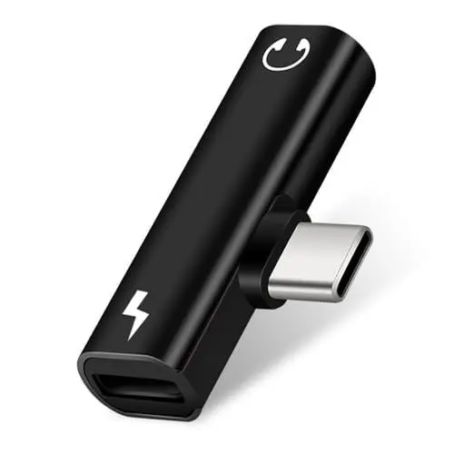 Produktbild: Mineup USB C Auf Klinke Kopfhörer Adapter, Laden 2 In 1 USB Typ C Auf 3,5mm Klinke Audio Aux Adapter,Adapter USB C Auf Klinke Kompatibel Mit Huawei Xiaomi Vivo Oppo Und Weitere Typ C Geräte