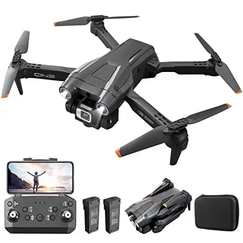 Produktbild: Mingfuxin Faltbare Drohne mit Kamera für Anfänger, RC Quadcopter Drohne mit App WIFI FPV Live-Video, Höhenhaltung, Headless-Modus One-Key-Abheben Landung für Erwachsene Kinder