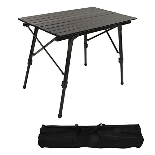 Produktbild: MINGZHE Klappbarer Campingtisch, Wasserdichter Aufrollbarer Picknicktisch aus Aluminiumlegierung, Tragbarer, Leichter Outdoor-Tisch mit Aufbewahrungstasche, Ideal für Picknick, Garten