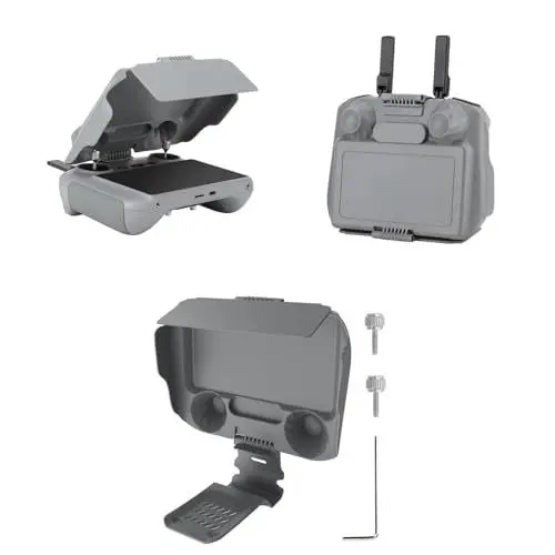 Produktbild: Mini 4 Pro/Air 3 Sonnenblende Fernbedienung Sonnenschutz Sun Hood Shade Screen Schutz Hülle Protector RC2 Controller Joysticks Guard Monitor Sonnenhaube Abdeckung für DJI Air 3 RC 2 Drohne Zubehör
