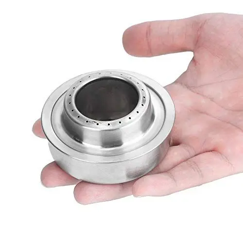Produktbild: Mini Alkoholkocher aus Edelstahl, Tragbar, Mini Spirituskocher für Outdoor Camping, Rucksackreisen, Wandern, Picknick