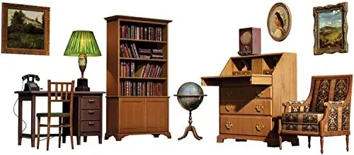Produktbild: MiniArt 35644 1:35 Büromöbel/Einrichtung - originalgetreue Nachbildung, Modellbau, Plastik Bausatz, Basteln, Hobby, Kleben, Modellbausatz, Zusammenbauen, unlackiert