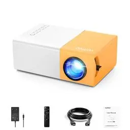 Produktbild: Mini Beamer, Vamvo YG300 Pro-Mini-Projektor, Tragbarer Filmprojektor 1080p Unterstützt für Kindergeschenk, Heimkino, kompatibel mit Smartphone / Laptop / PS4 / Firestick…
