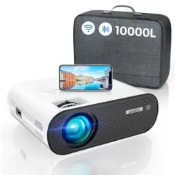Produktbild: Mini Beamer, WiFi Bluetooth LED Video Beamer Full HD Unterstützung 1080P Heimkino Beamer 250