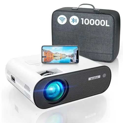 Produktbild: Mini Beamer, WiFi Bluetooth LED Video Beamer Full HD Unterstützung 1080P Heimkino Beamer 250