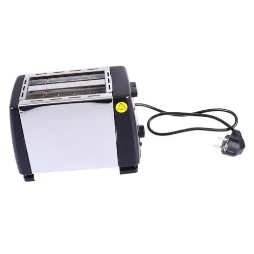 Produktbild: Mini Brotmaschine Automatischer Sandwichmaker Heim Brotmaschine Brotbackmaschine Heim Mini Brotmaschine Automatischer Brotbackautomat Silber Ciieeo