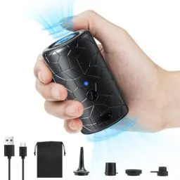 Produktbild: Mini Elektrische Luftpumpe, Luftmatratze Inflate/Deflate Luftpumpe, 2000mAh USB-C Elektrische Pump mit 4 Luftdüsen, 4500Pa Tiny luftpumpe für Aufblasbare Matratze, Schwimmring, Vakuumbeutel