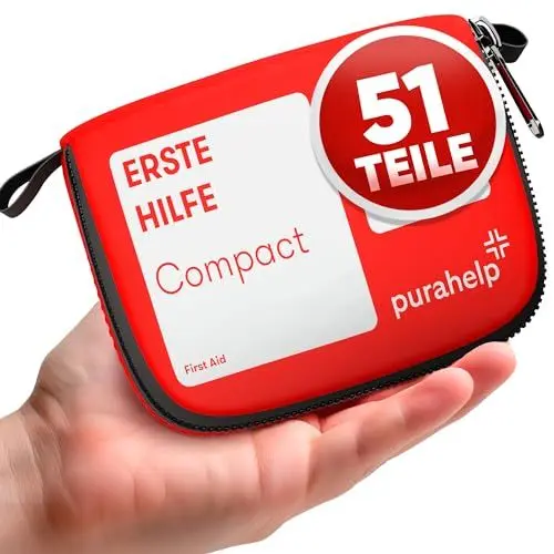 Produktbild: Mini Erste Hilfe Set - Kompakt & Leicht - 51 Teile für Reisen, Outdoor, Camping, Fahrrad - Reiseapotheke Erste Hilfe Set Outdoor Erste Hilfe Set Kinder Erste Hilfe Set Fahrrad