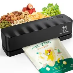 Produktbild: Mini Folienschweißgerät, Mini Scelleuse Thermique de 4000mAh Avec Bande Chauffante de 12cm et 5 Vitesses pour Sacs à Chips, Sacs à Collation