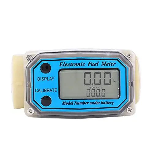 Produktbild: Mini Fuel Flow Meter, Digitale Turbinenzähler, 15–120 L/min 1 Zoll NPT Durchflussmesser, LCD Digitalzähler Dieselkraftstoff, Öldurchflussmesser für Harnstoff Kerosin Benzin