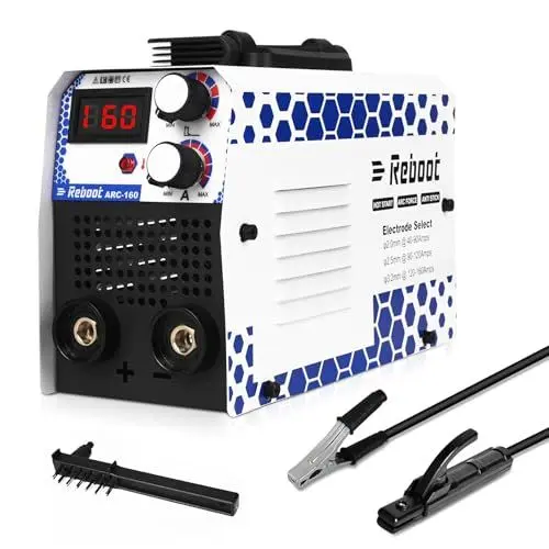 Produktbild: Mini Inverter-Schweißmaschine 2-in-1 Stick & Lift-TIG, portabler ARC-Schweißer 160A 240V MMA mit LED-Display IGBT, Schnellstart, Lichtbogenstärke & Anti-Haftfunktion – ARC160
