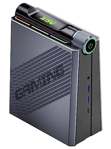 Produktbild: Mini PC Gaming AMD Ryzen 9 6900HX (8C/16T,bis zu 4,9 GHz), 32GB DDR5 1024GB (1 TB) NVME PCIe3.0 SSD,AMD Radeon 680M Micro Desktop Computer mit 3-Modi-Anpassung|RGB|WIFI6|Dual Lüfter
