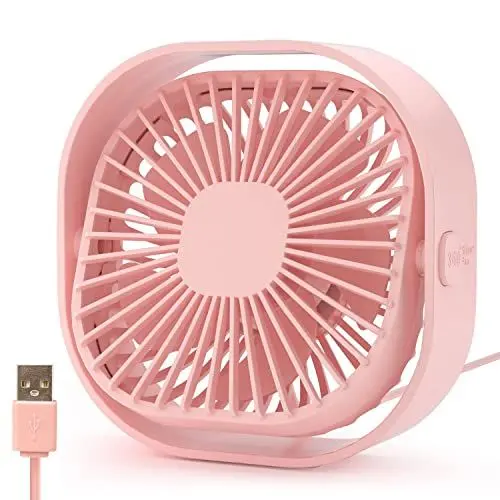 Produktbild: benpen USB Tischventilator Leise Klein,360° Mini Ventilator Grow,Small Table Fan Mit 3 Stufe,BüRo Ventilator,keiner USB Lüfter pflanzen ventilator Schreibtisch Schlafzimmer Zuhause im Freien PC