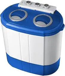 Produktbild: Mini Waschmaschine mit Schleuder Waschautomat bis 3 KG 2 Kammern Schleuderkammer bis 1 Kg Reisewaschmaschine Camping Mobile Waschmaschine Toploader Miniwaschmaschine