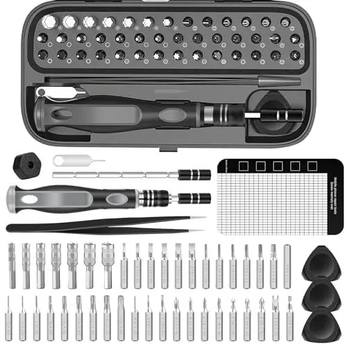 Produktbild: Mini schraubenzieher Set, Lyool 50 tlg. Feinmechaniker Schraubendreher Set Magnetischer Feinmechaniker Werkzeug für iphone, ipad, Switch, PS4, Xbox, Laptop, Macbook, Computer, Brille, Uhren