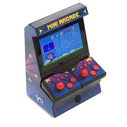 Produktbild: Mini-Arcade-Maschine, Plug-and-Play-TV-Spiele, 2 Spieler, 300 integrierte Spiele, 8-Bit-Retro-Arcade-Spiele, 4,3-Zoll-Vollfarbbildschirm, kabellose Joysticks, Geschenk für Männer – ThumbsUp!