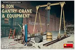 Produktbild: MiniArt MIN35589 35589 5 Ton Gantry Crane & Equipment Modellbauzubehör, grau