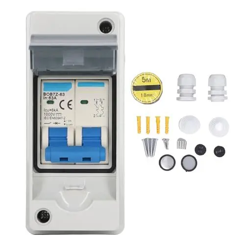 Produktbild: Miniatur DC Leistungs Schalter PV Solar Trenn Schalter DC Trenn Schalter IP65 Wasserdicht 63A 1000V
