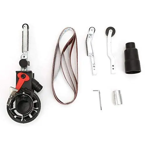 Produktbild: WPKD BLUEIY Mini-Bandschleifer Adapter, Elektrischer Winkelschleifer-Bandschleifer-Adapter,Schleifer Winkelschleifer für Klingenschleifen Scherenschleifen Edelstahl-Handlaufschleifen
