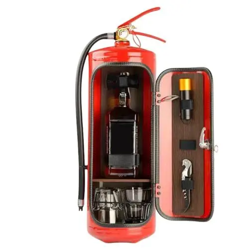 Produktbild: Minibar Feuerlöscher, Feuerlöscher Minibar, Mobile Bar, Metal, for Whisky-Liebhaber Und Feuerwehrleute, Aufbewahrungsboxen Für Likörwein, Weinschrank Desktop Dekoration