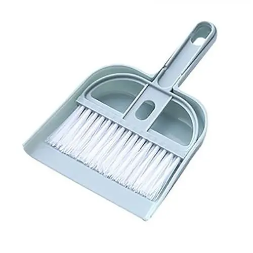 Produktbild: Mini-Besen- und Kehrschaufel-Set, Effiziente Reinigung von Staub und Schmutz, Tragbar für den Heim- und Bürogebrauch, Multifunktional mit Skandinavischem Design, Ideal für