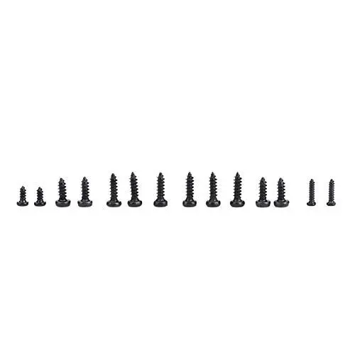 Produktbild: Mini-Blechschrauben, Yctze 1000-teiliges Kleines Schrauben-Kreuzkopf-Blechschrauben-Sortiment-Kit M1 M1.2 M1.4 M1.7