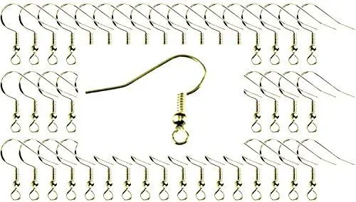 Produktbild: Miniblings 300x Ohrhaken Rohlinge Bronze - Ohrringe zum DIY selber machen basteln I Fischhaken Haken Set zur Schmuckherstellung - 19x22mm