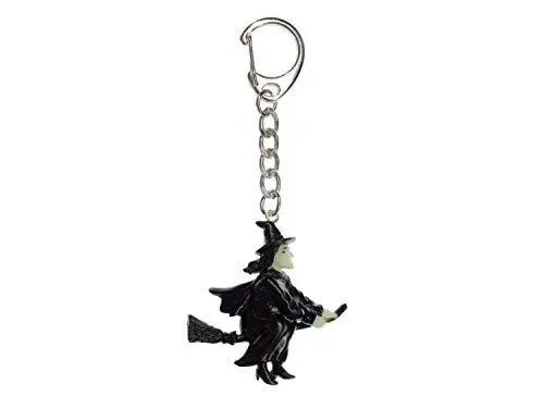 Produktbild: Miniblings Fliegende Hexe Schlüsselanhänger Halloween - Handmade Modeschmuck I I Anhänger Schlüsselring Schlüsselband Keyring