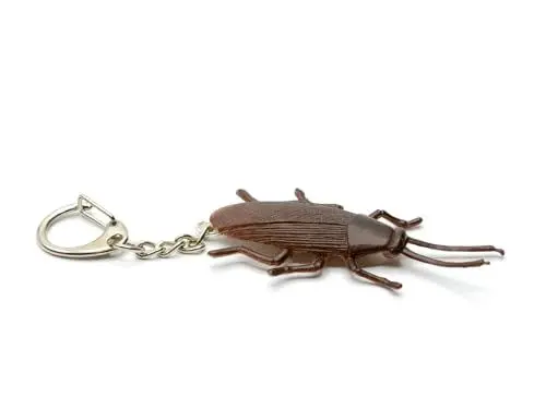 Produktbild: Miniblings Kakerlaken Schlüsselanhänger - Handmade Modeschmuck I Kakerlake Küchenschabe Schabe Insekt Halloween - Schlüsselring Anhänger