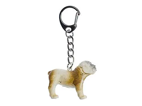 Produktbild: Miniblings Mopps Bulldogge Schlüsselanhänger Hund - Handmade Modeschmuck I I Anhänger Schlüsselring Schlüsselband Keyring