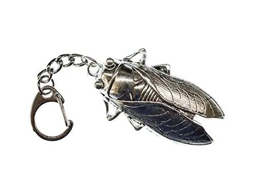 Produktbild: Miniblings Schabe Zikade Kakerlake Schlüsselanhänger - Handmade Modeschmuck I Anhänger Schlüsselring Schlüsselband Keyring - Schabe Zikade Kakerlake