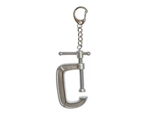 Produktbild: Miniblings Schraubzwinge Schlüsselanhänger Heimwerker Bauen Werkstatt - Handmade Modeschmuck I I Anhänger Schlüsselring Schlüsselband Keyring