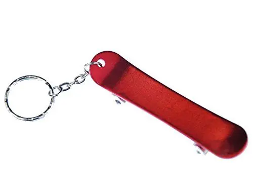 Produktbild: Miniblings Skateboard Schlüsselanhänger Flaschenöffner Board Skater rot - Handmade Modeschmuck I I Anhänger Schlüsselring Schlüsselband Keyring